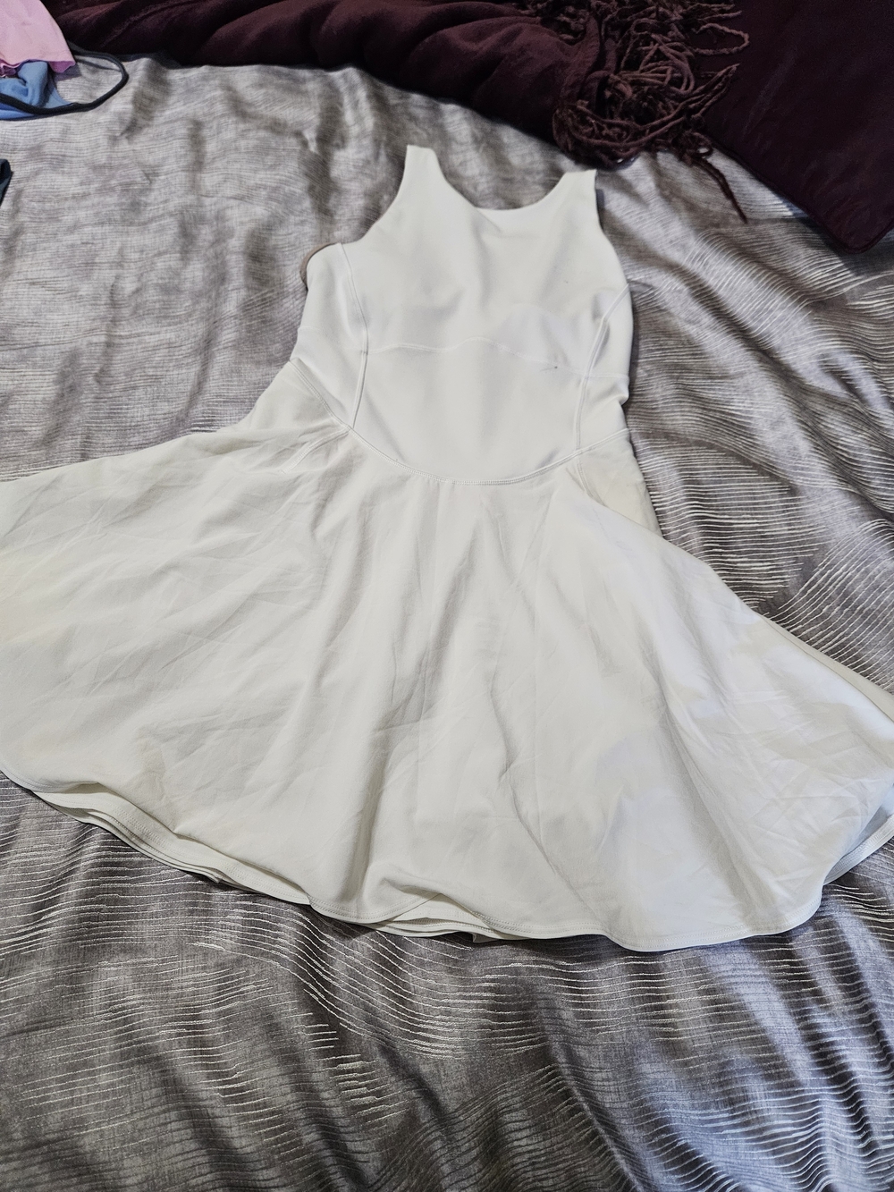 lululemon athletica White Tennis Sleeveless Fit-and-Flare Mini Dress
